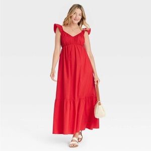 Universal Thread Cap Sleeve Maxi Dress